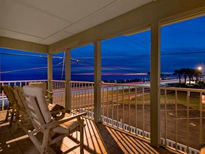 Twilight on the balcony