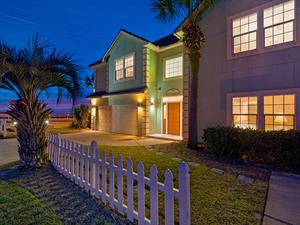 Front exterior twilight