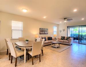 Dinning area and living room