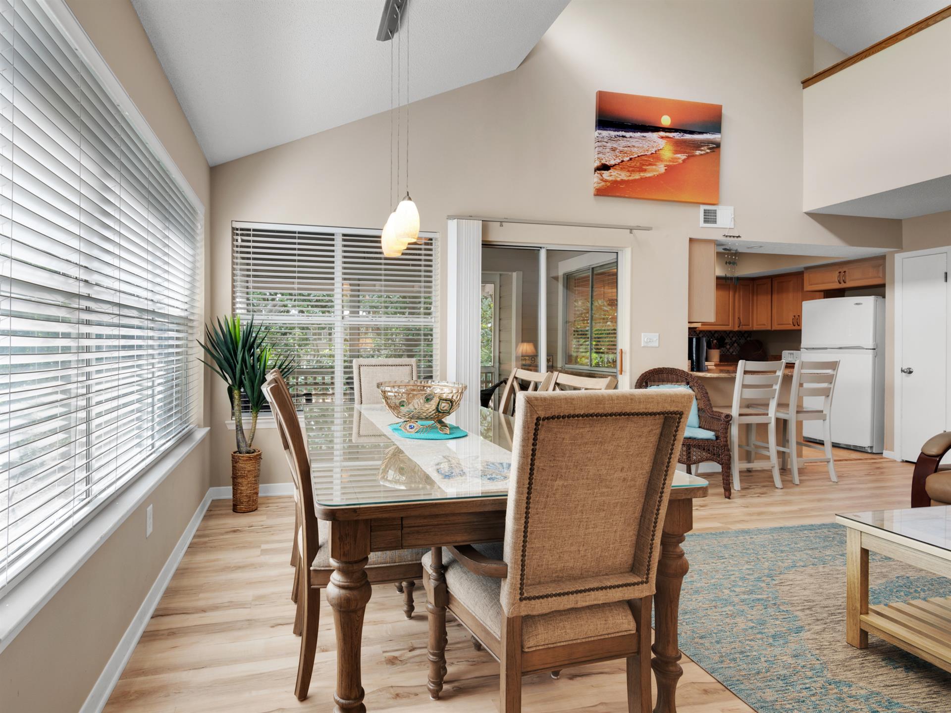 Entry to Screened porch off of Dining Area