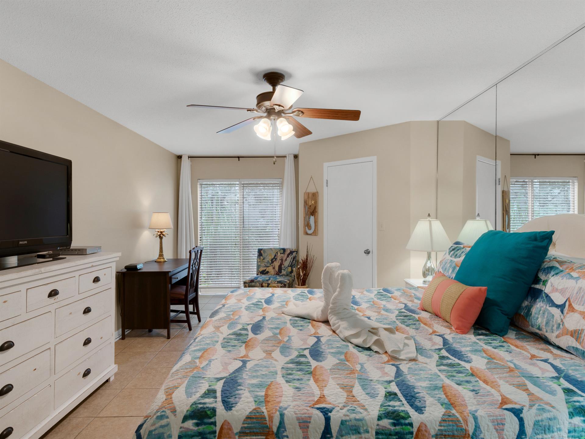 Flat Screen TV in Primary