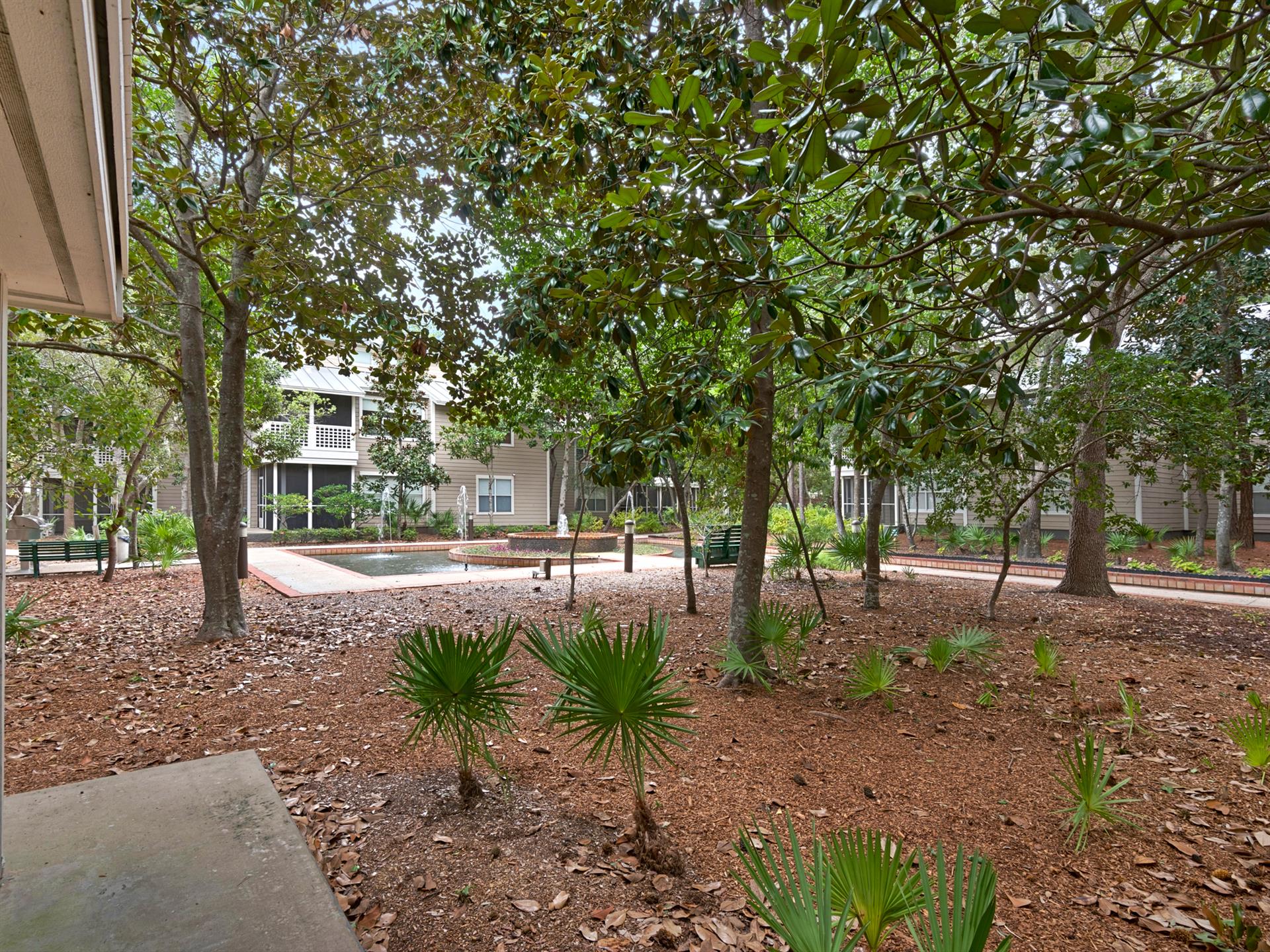 Fountains near Screened Porch