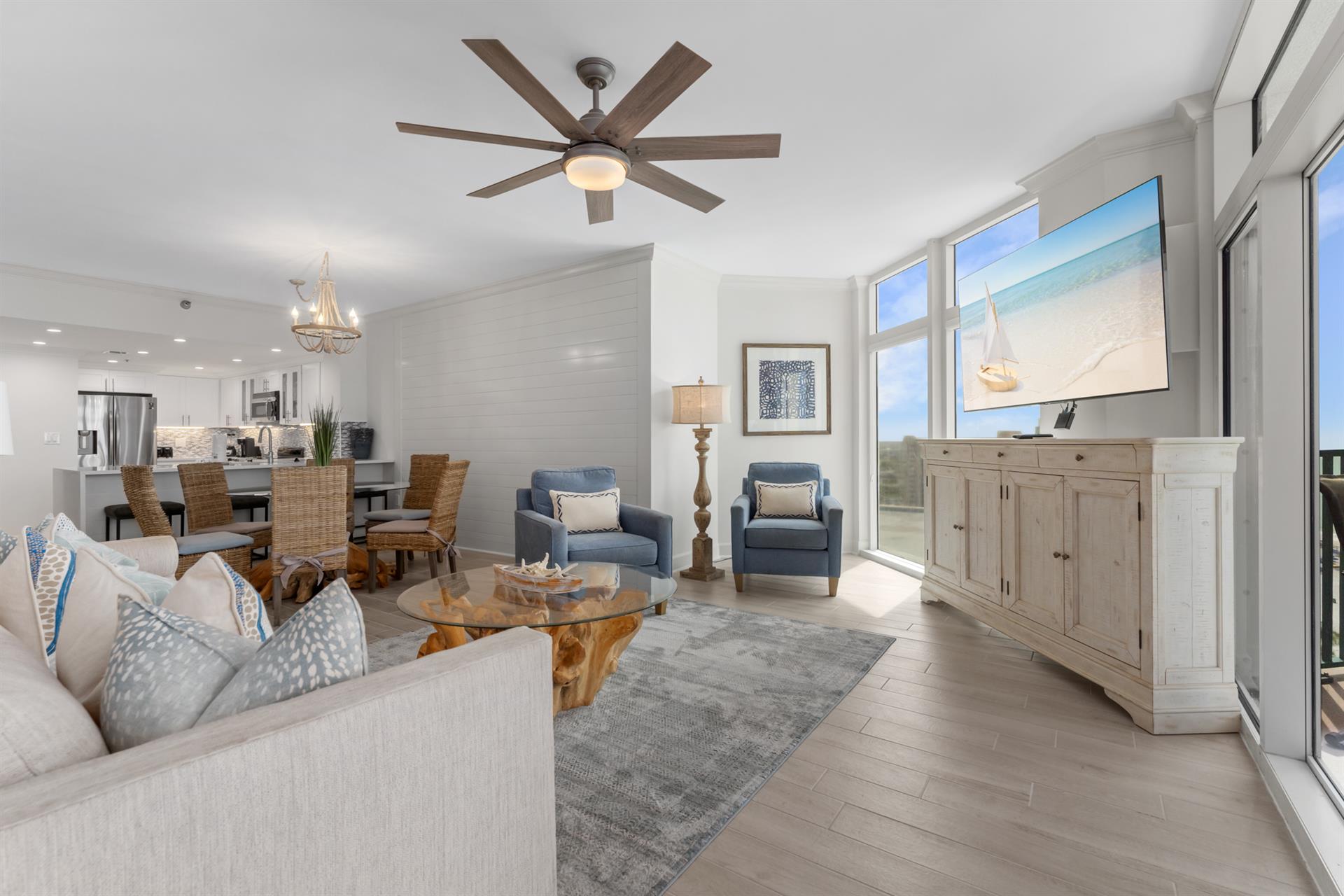 Living Area and Dining Areas