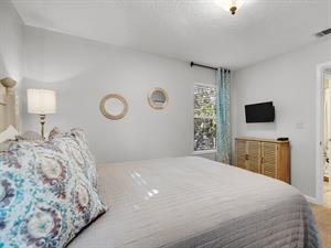 Queen Bed with Flat Screen Television