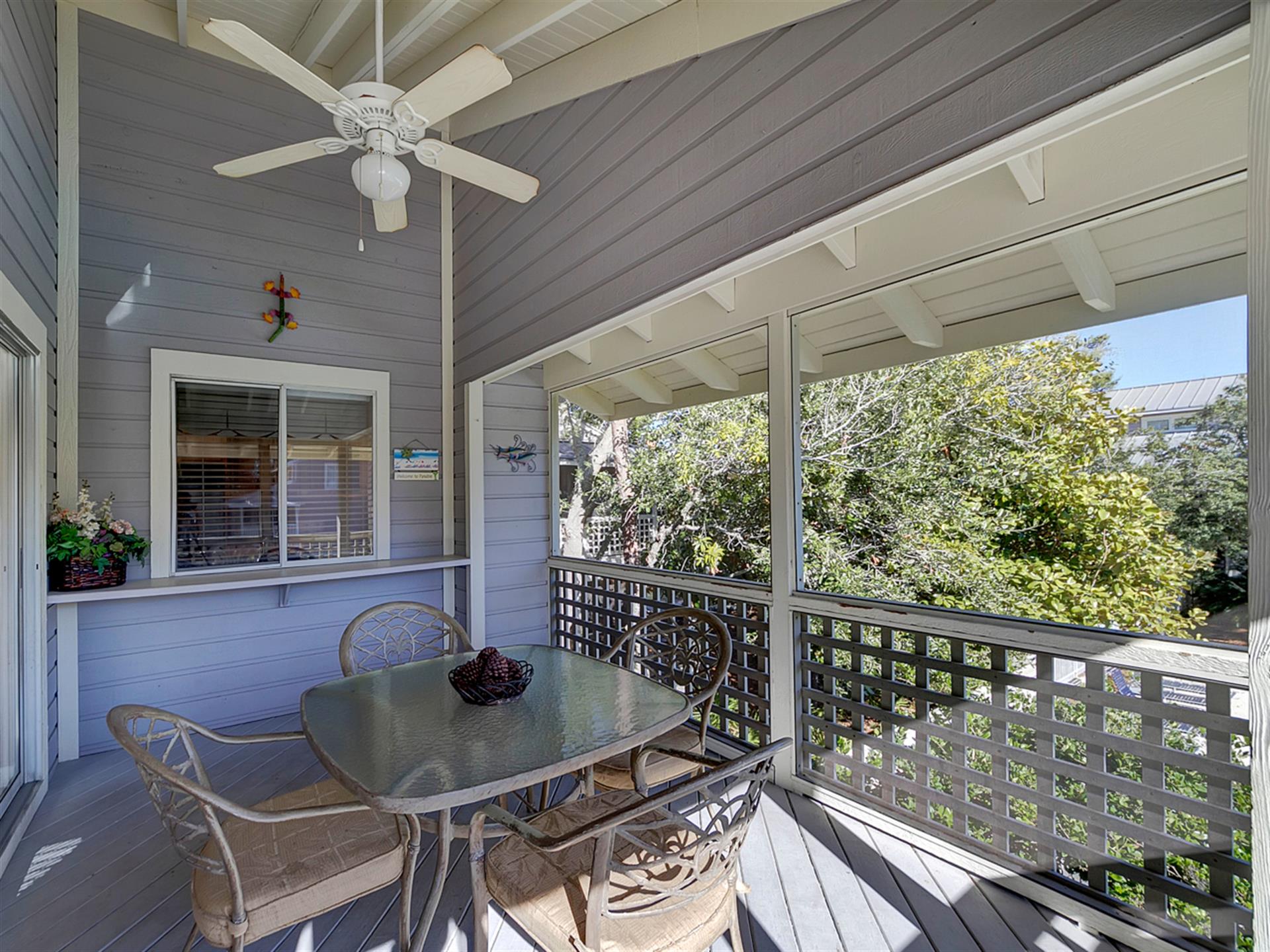 Pass thru window from Kitchen to Screened Porch