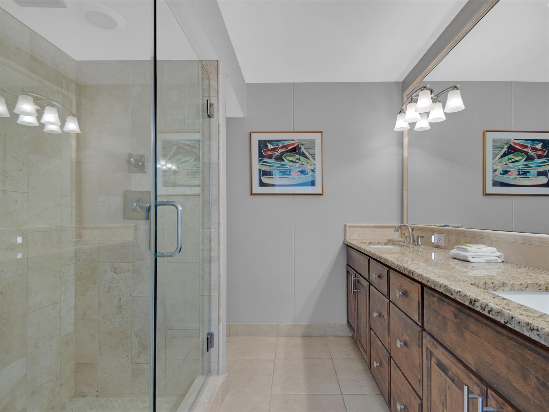 Updated Primary Bath with Walk  in Shower