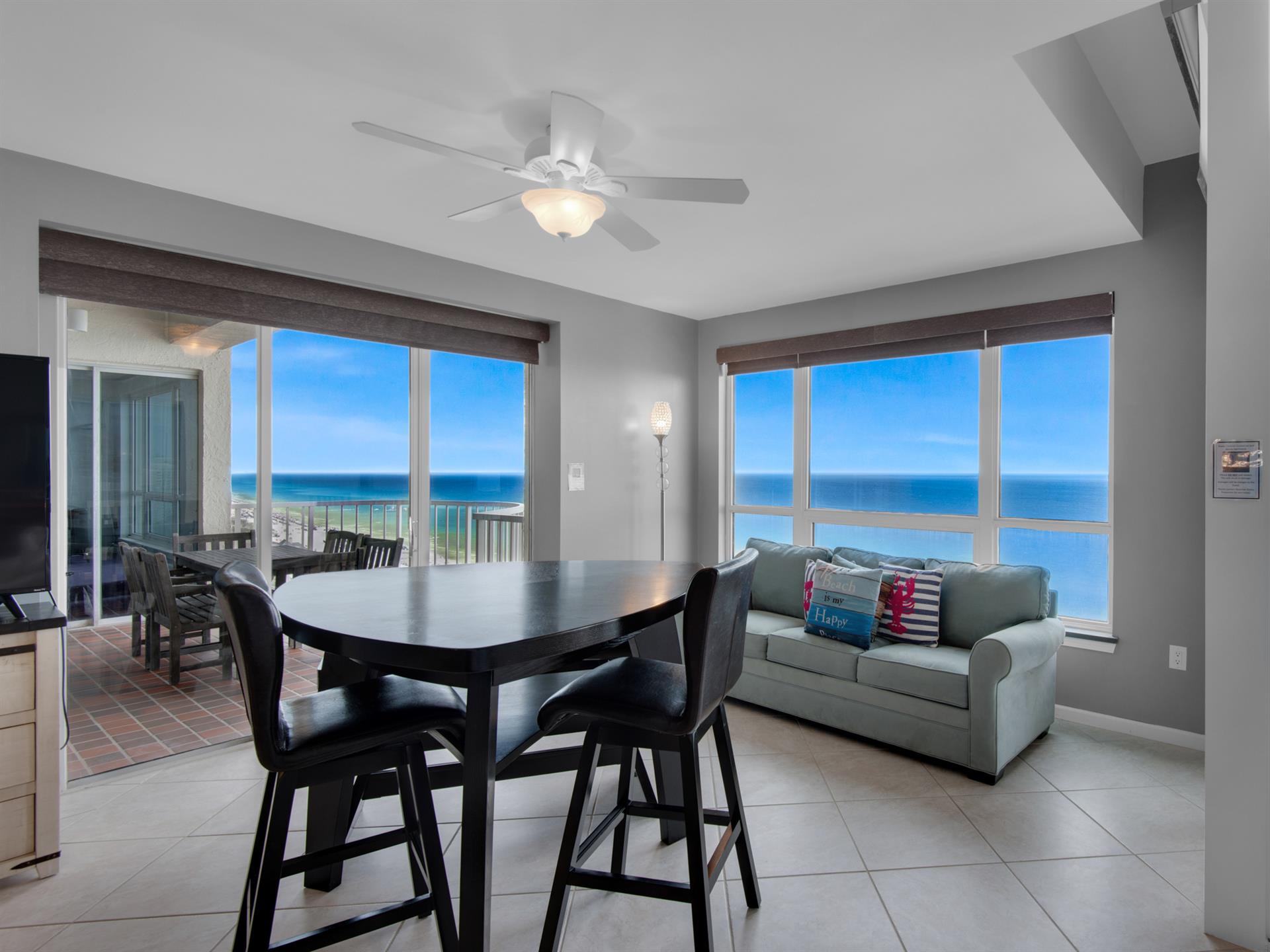 Sitting Area with Sleeper Sofa in Primary Suite
