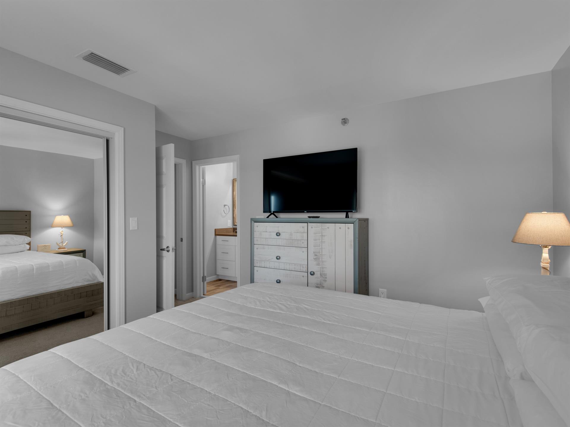 Flat Screen TV in Front Guest Bedroom