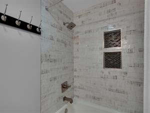 Tub Shower Combo in Front Guest Bathroom