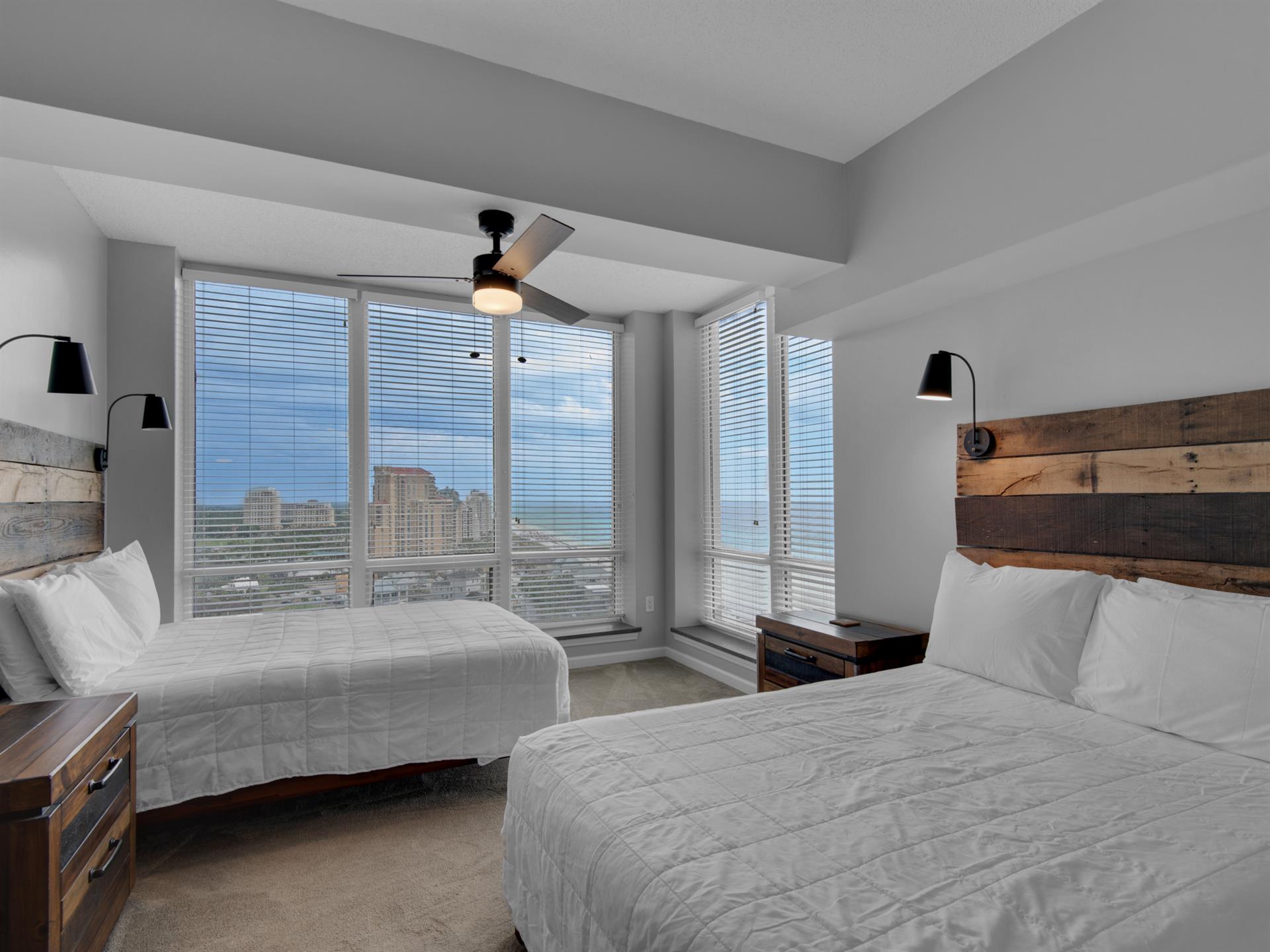 Guest Suite Bedroom 1 with 1 Queen and 1 Full Bed