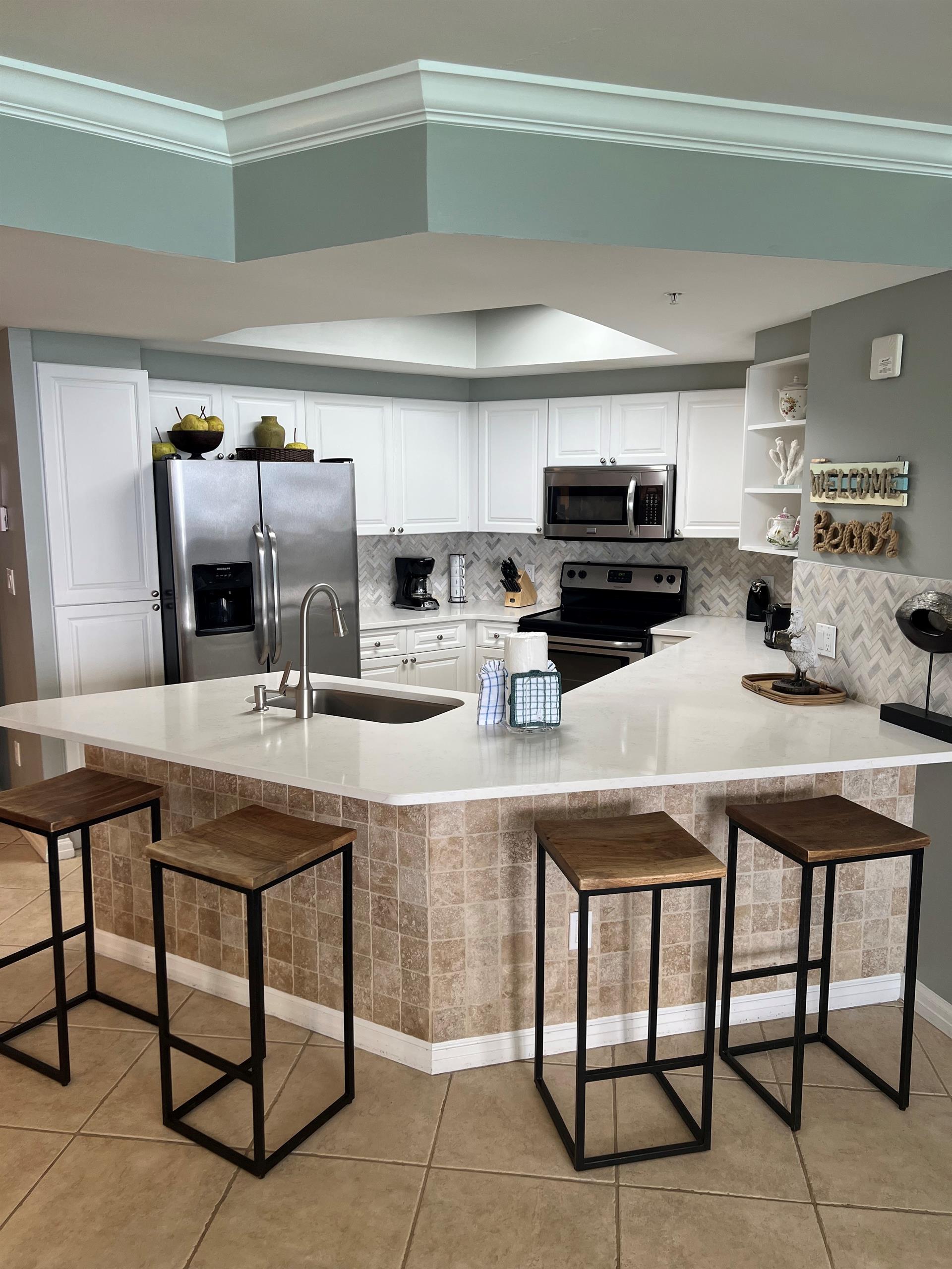 Kitchen with Bar Seating