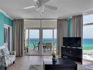 Living Area with Private Balcony