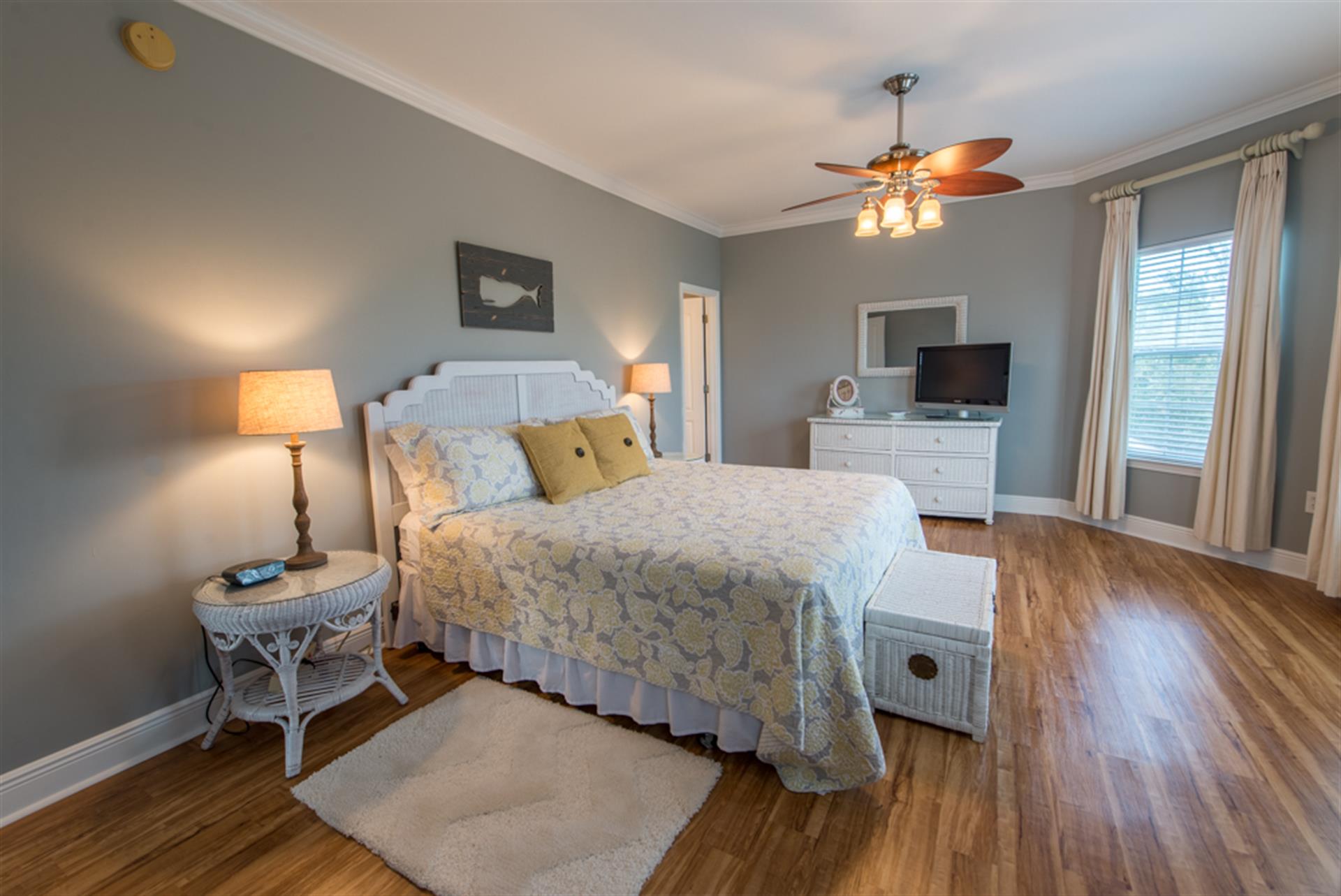 Primary Bedroom with King Bed on 2nd Floor