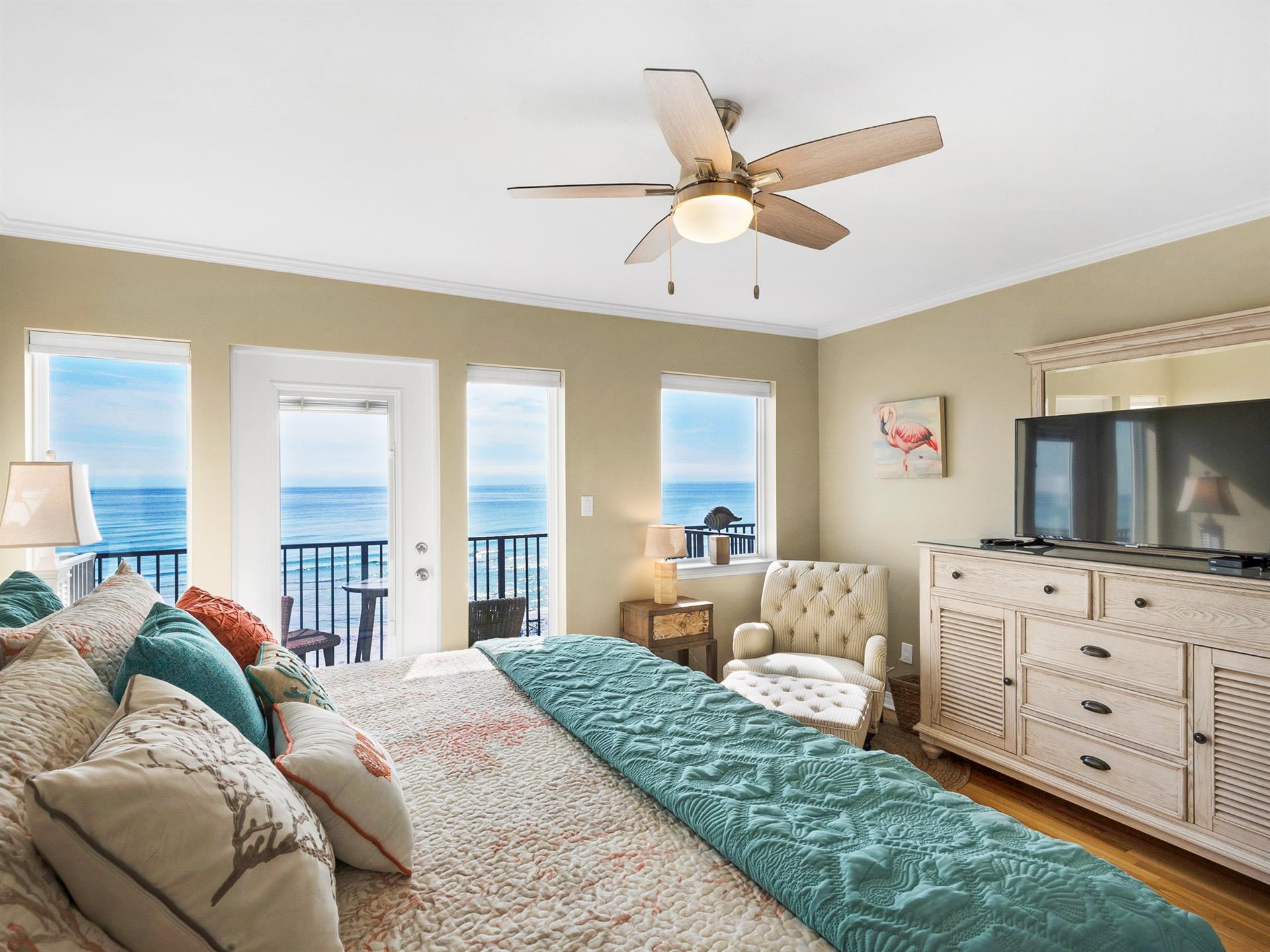 Primary Bedroom flat screen TV