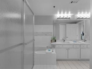 Primary Bathroom with WalkIn Shower and Tub