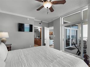 Primary Bedroom with King Bed and Flat Screen TV