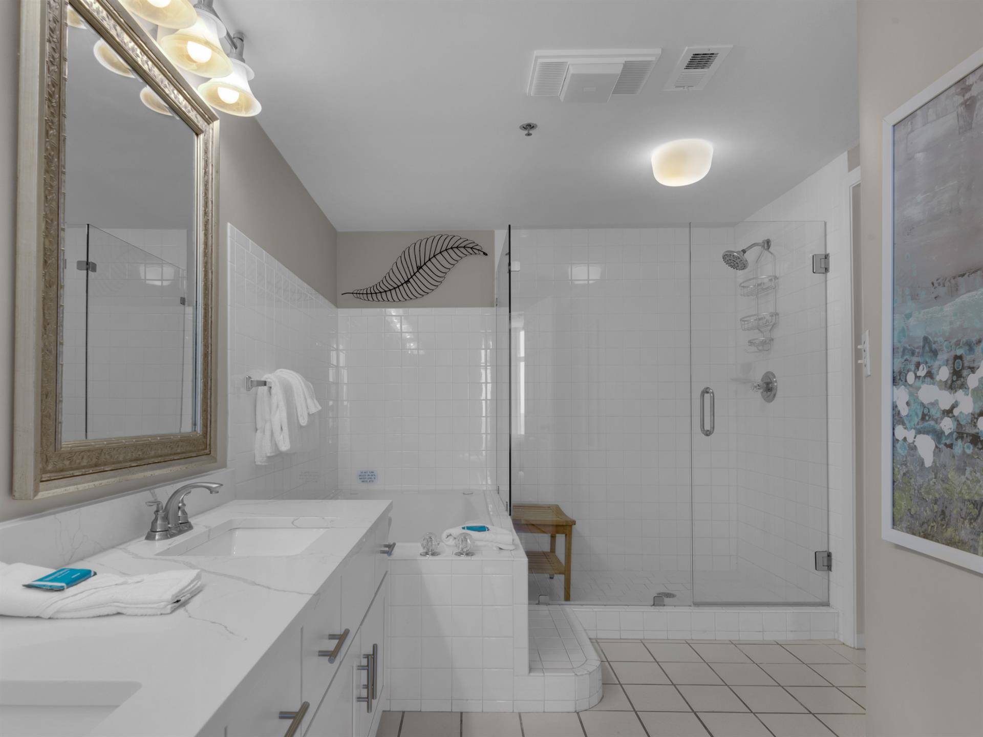 Primary Bathroom with Double Vanity