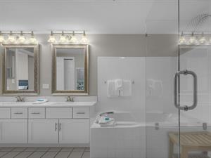 Primary Bathroom with Oversized Tub and WalkIn Shower