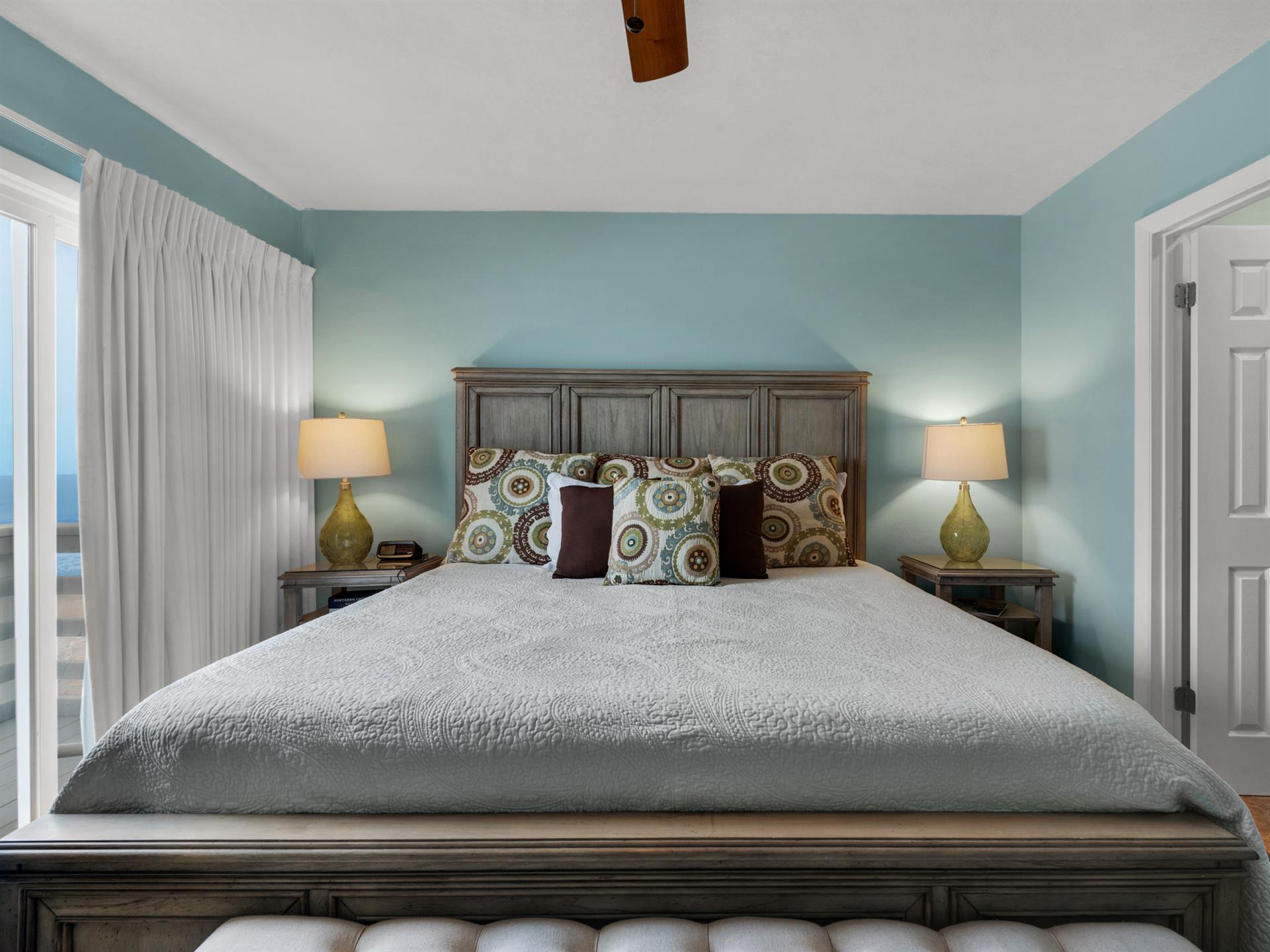 Calming Decor in Primary Bedroom