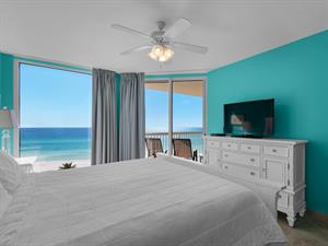 Primary Bedroom with King Bed and Perfect View of Gulf