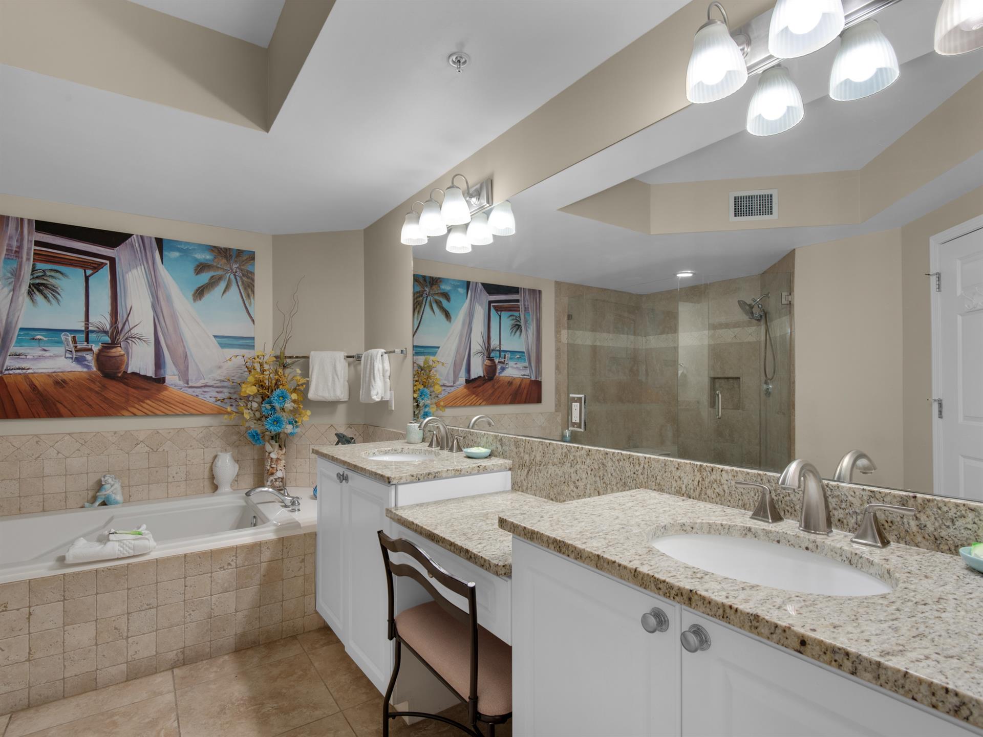 Primary Bathroom with Double Vanity