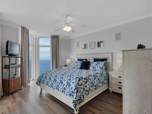 Primary Bedroom with King Bed and Gulf View