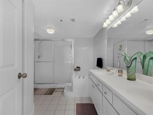 Primary Bathroom with Tub and Shower
