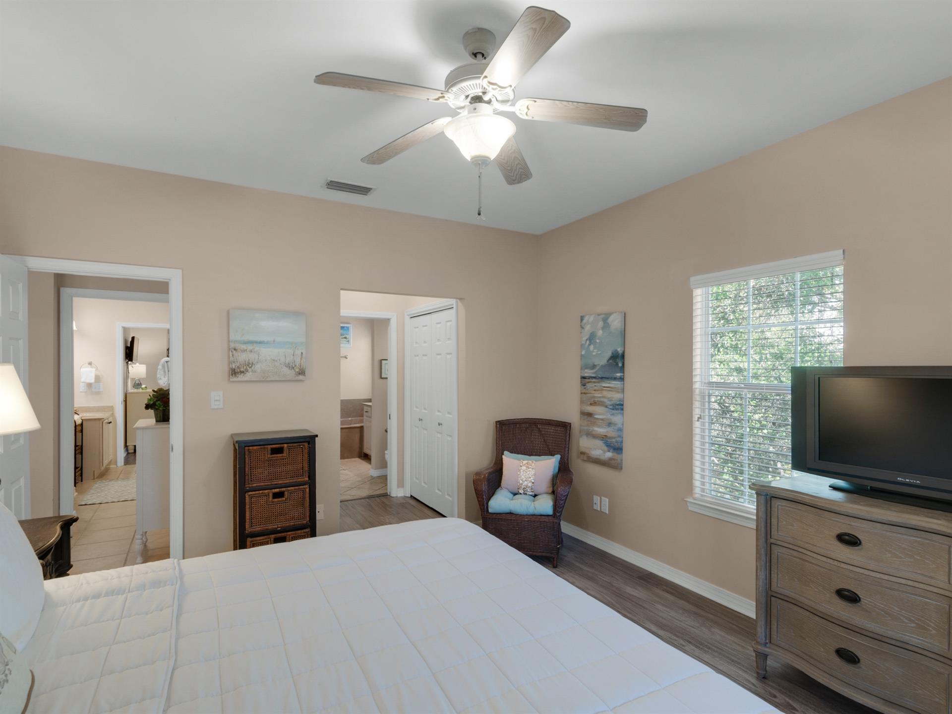 Primary bedroom with private bathroom