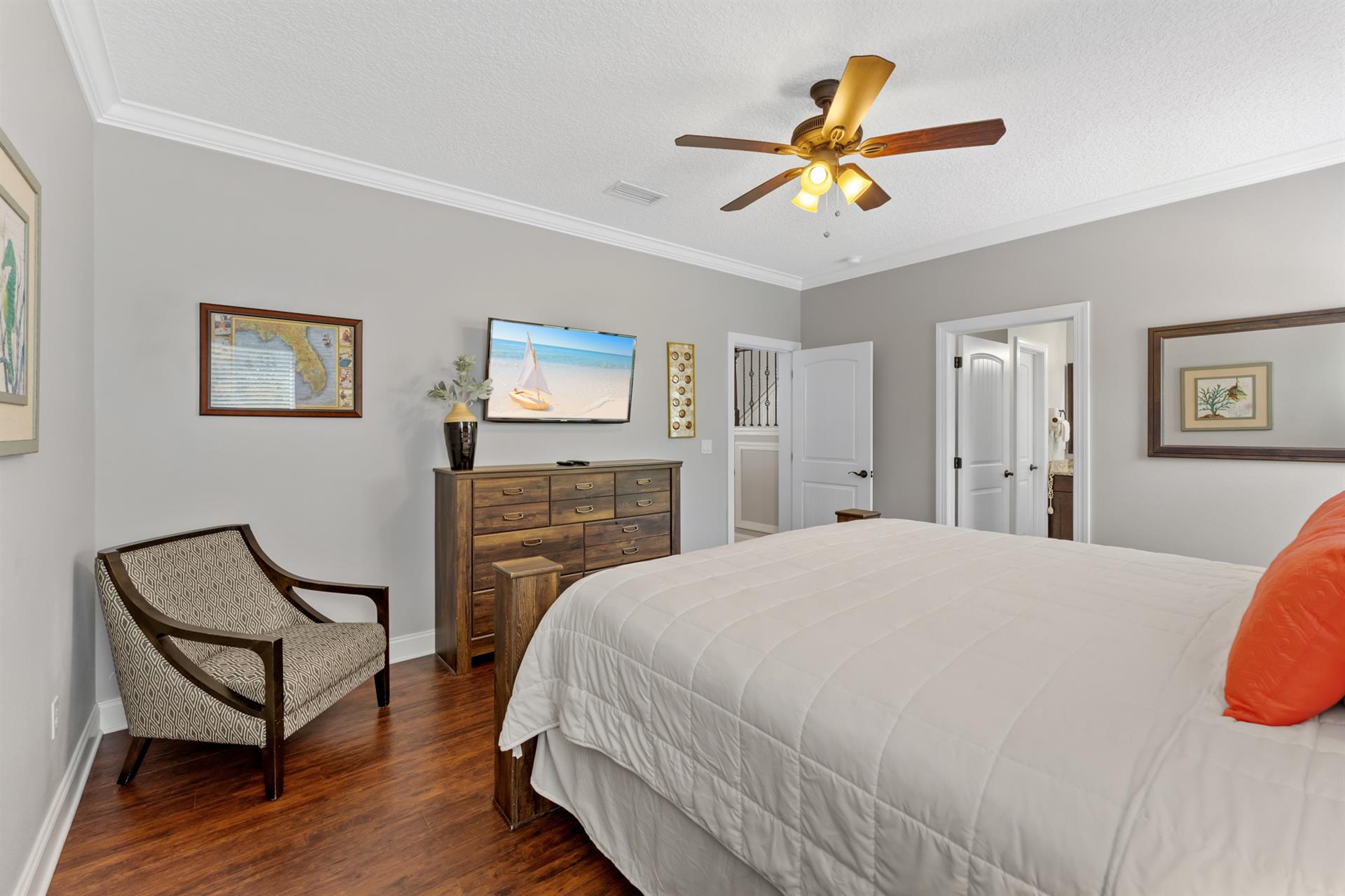 1st Floor Primary Bedroom with King Bed