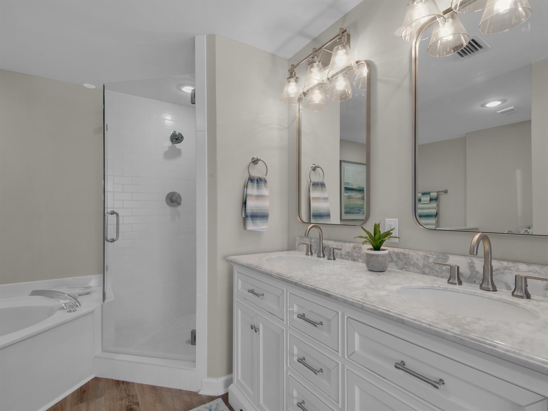 Primary Bathroom with Double Vanity
