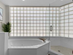Second Primary Bathroom with WalkIn Shower and Oversized Tub