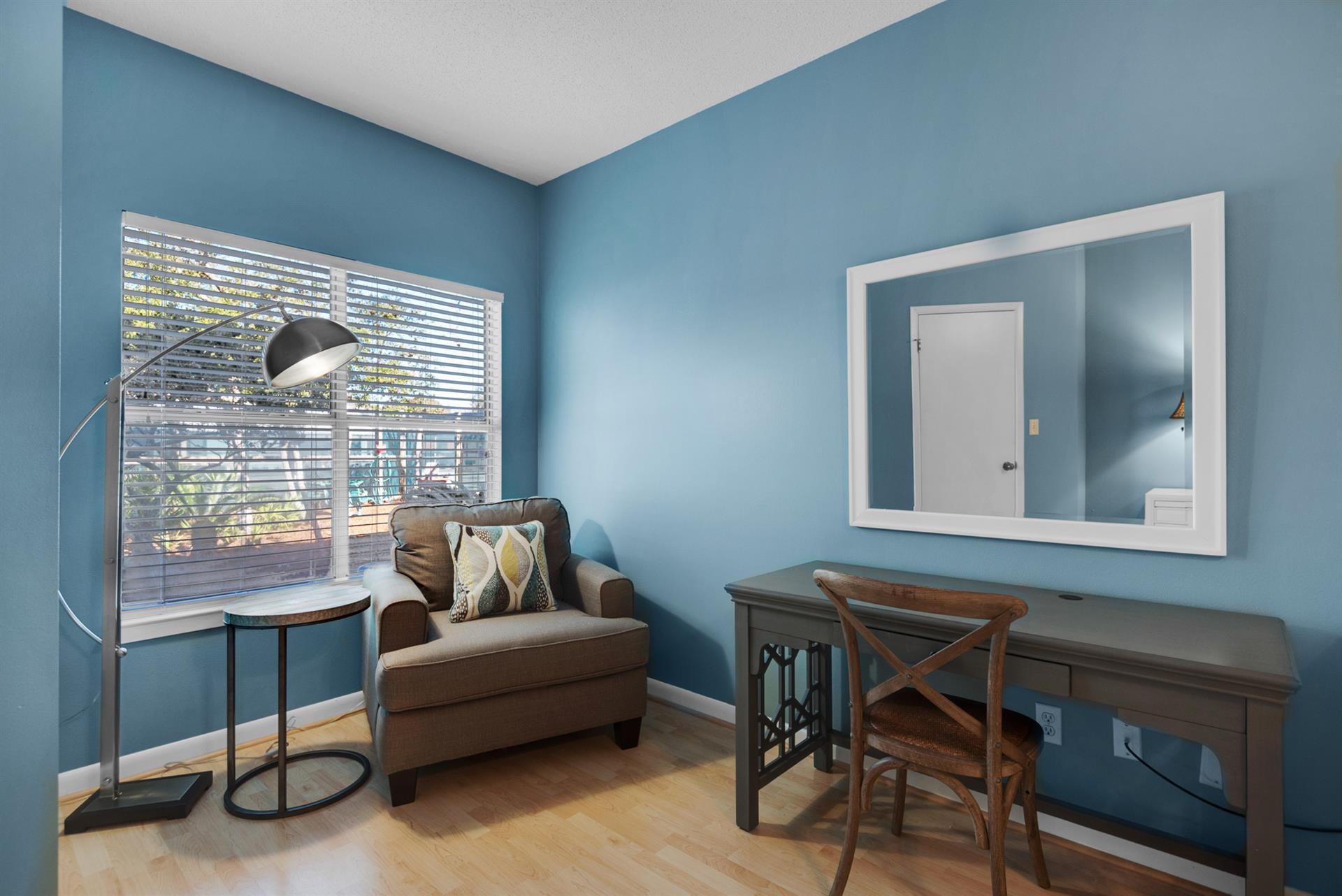 Desk and Sitting Area in Primary Bedroom