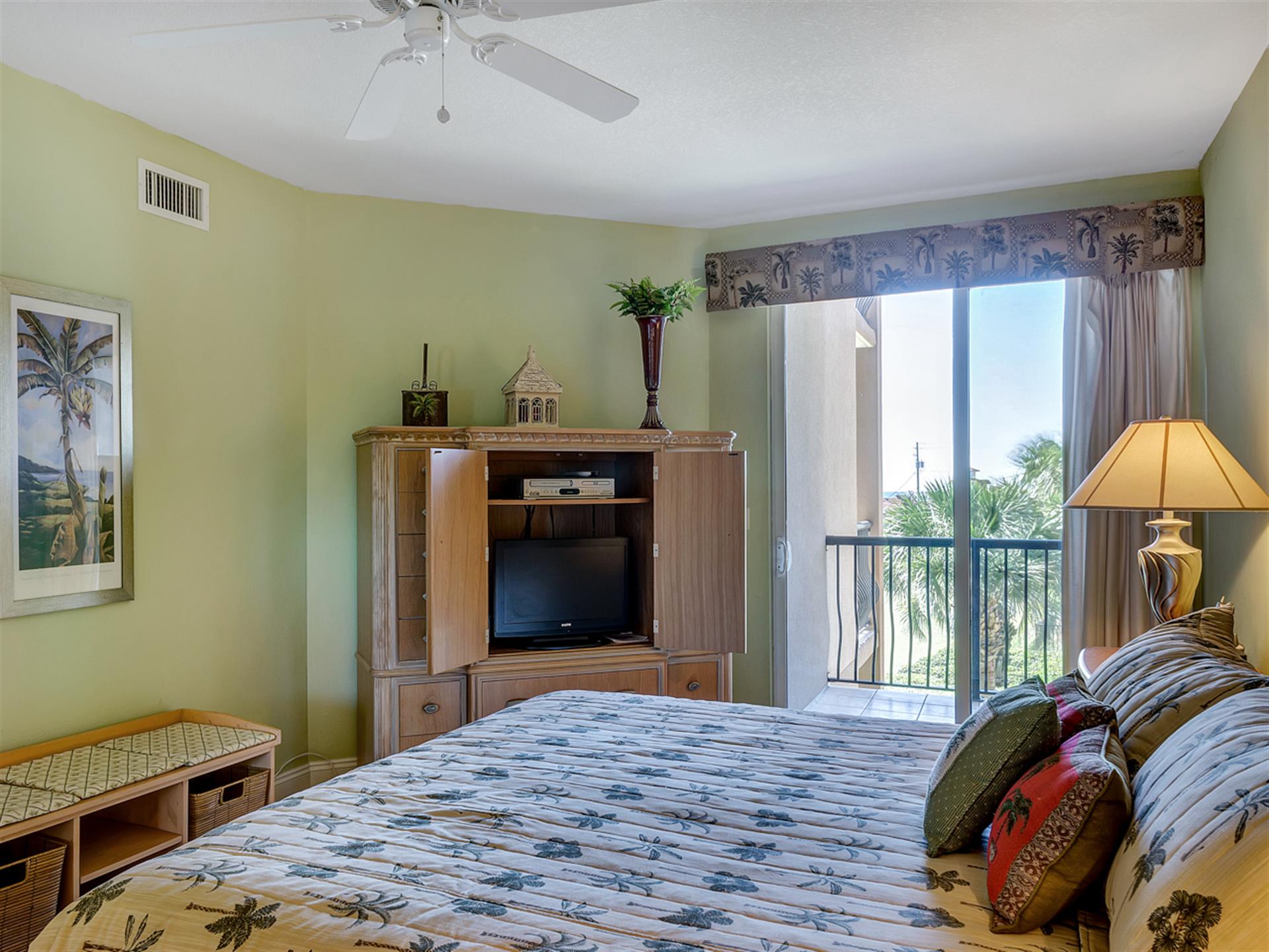 Primary Bedroom with Flat Screen TV