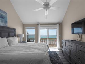 2nd floor Primary bedroom with beautiful Gulf view