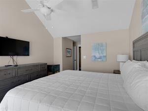 2nd floor Primary bedroom and TV