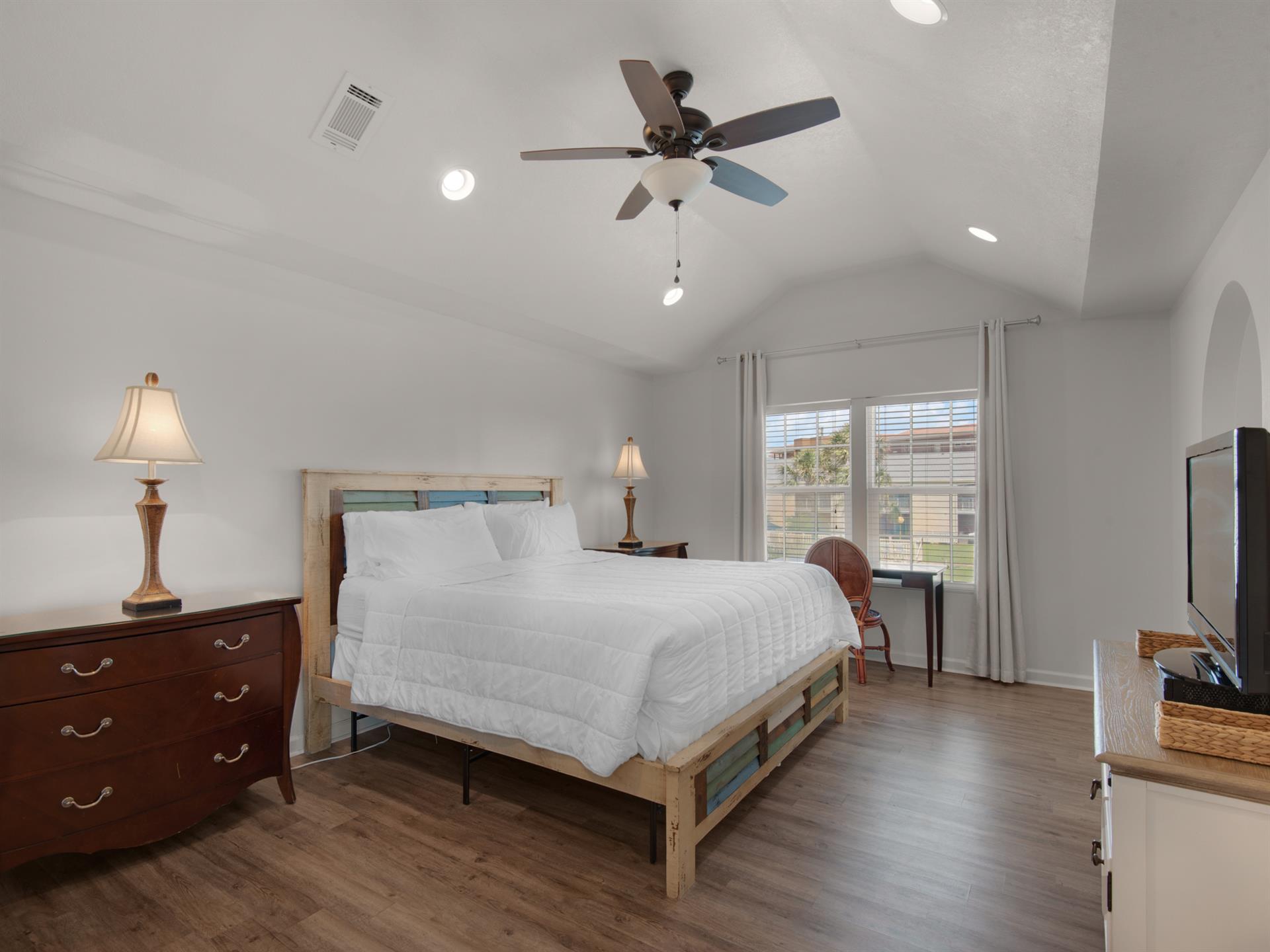 2nd floor Primary bedroom with king bed