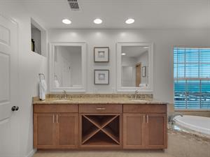 Primary bathroom vanity area