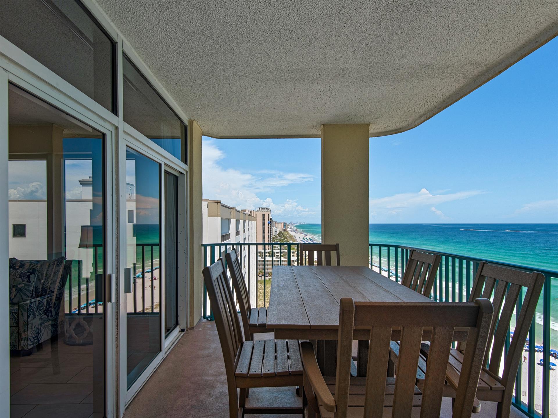 Seating for 6 on Private Balcony