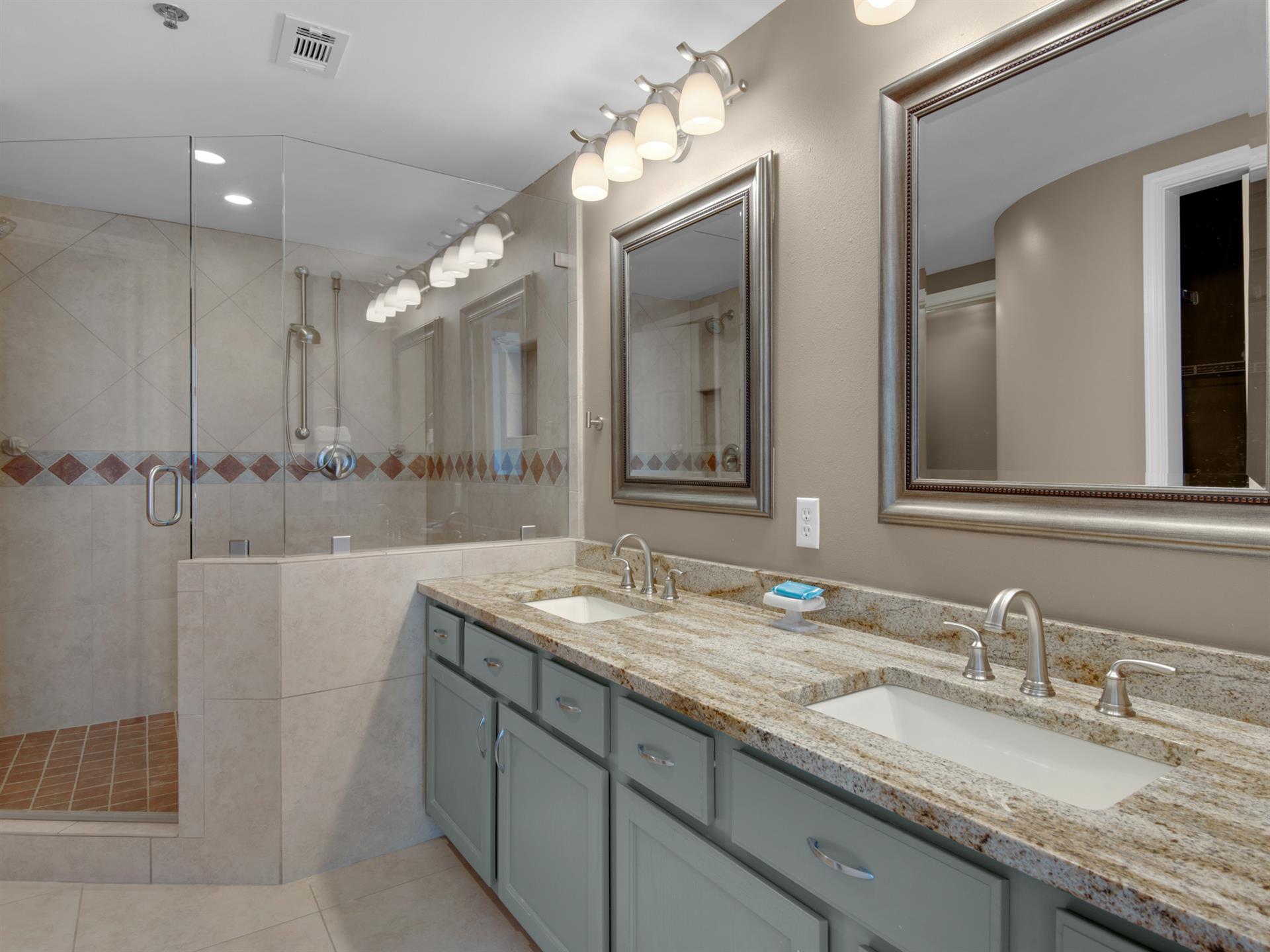 Master Bathroom with Double Vanity