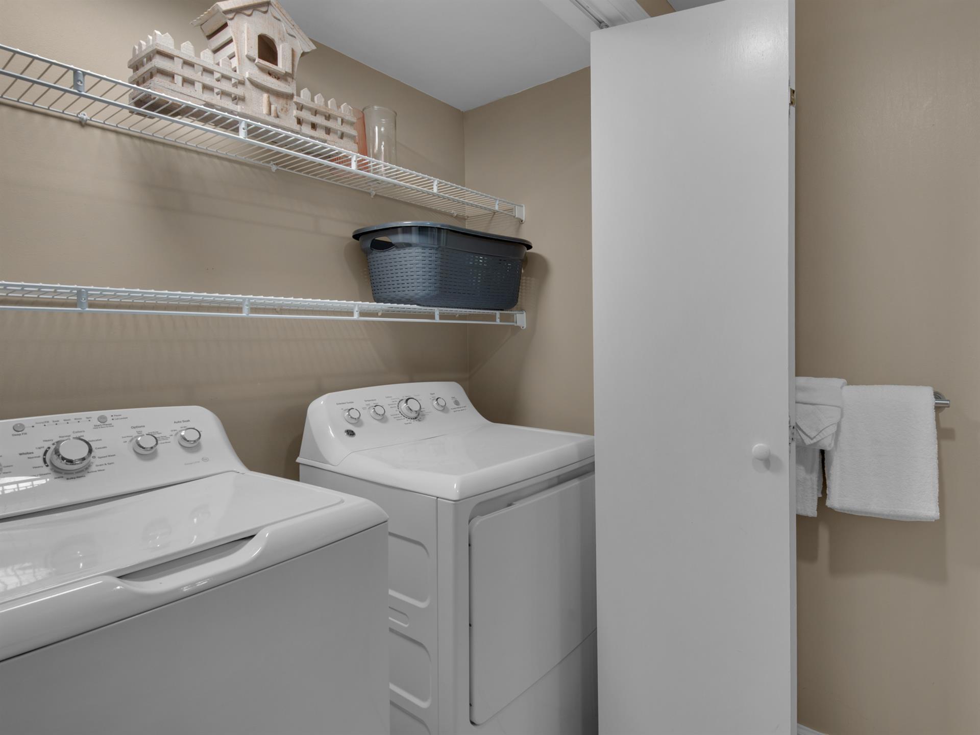 Laundry Area in Guest Bathroom 1