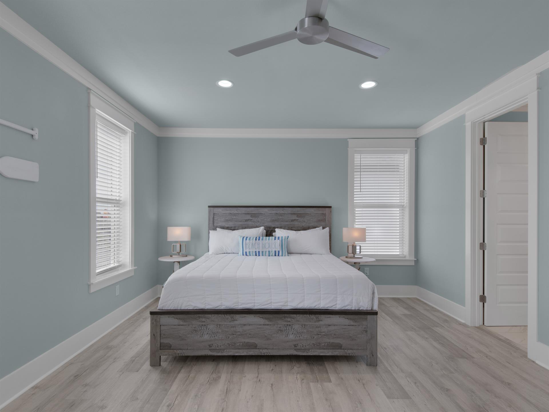 3rd floor  Primary bedroom with king bed and ensuite