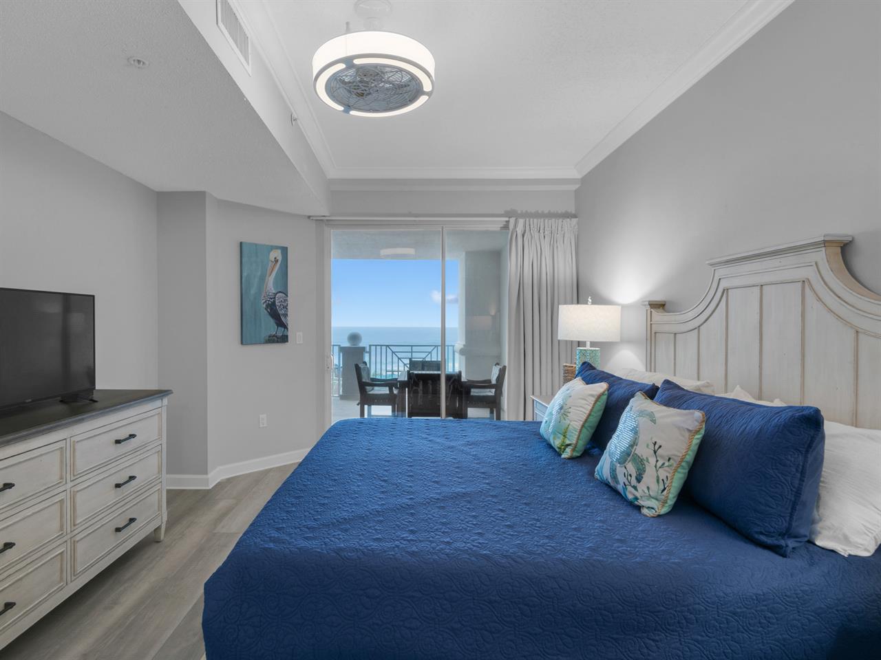 Primary bedroom with Gulf view