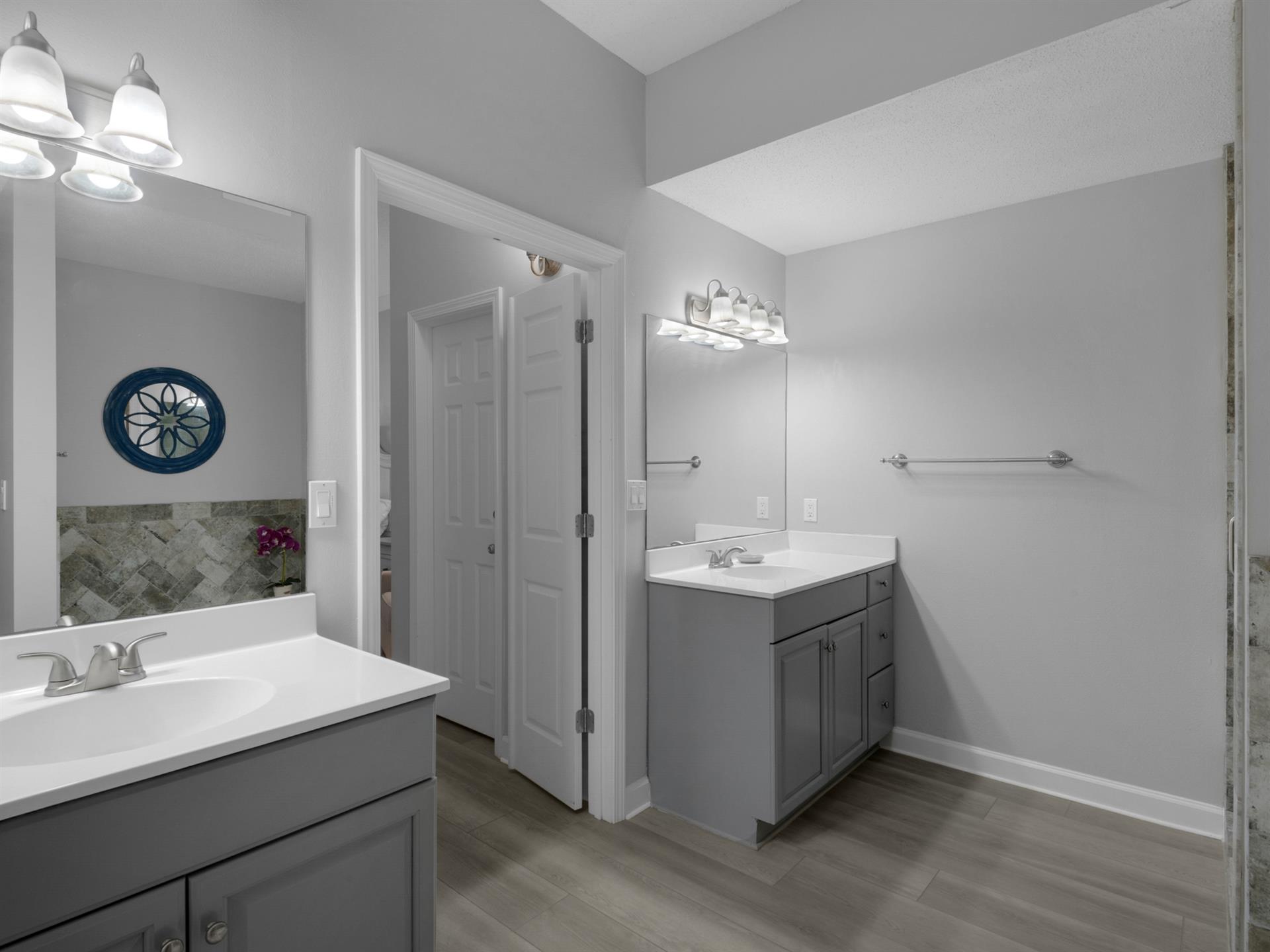 Primary bathroom vanities