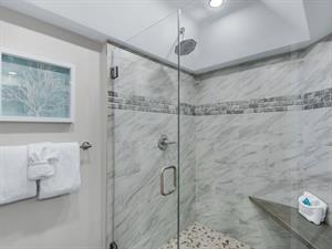 Spacious Walk in Shower in Primary Bath