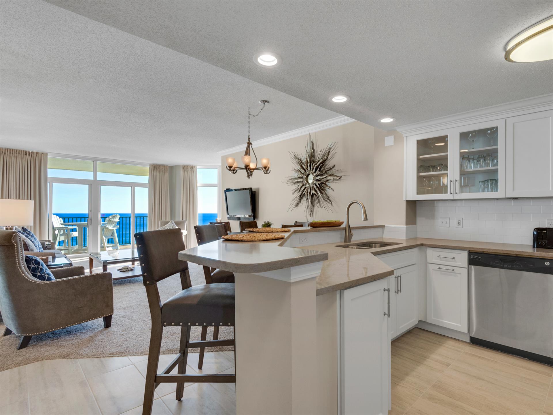 Kitchen with Bar Seating