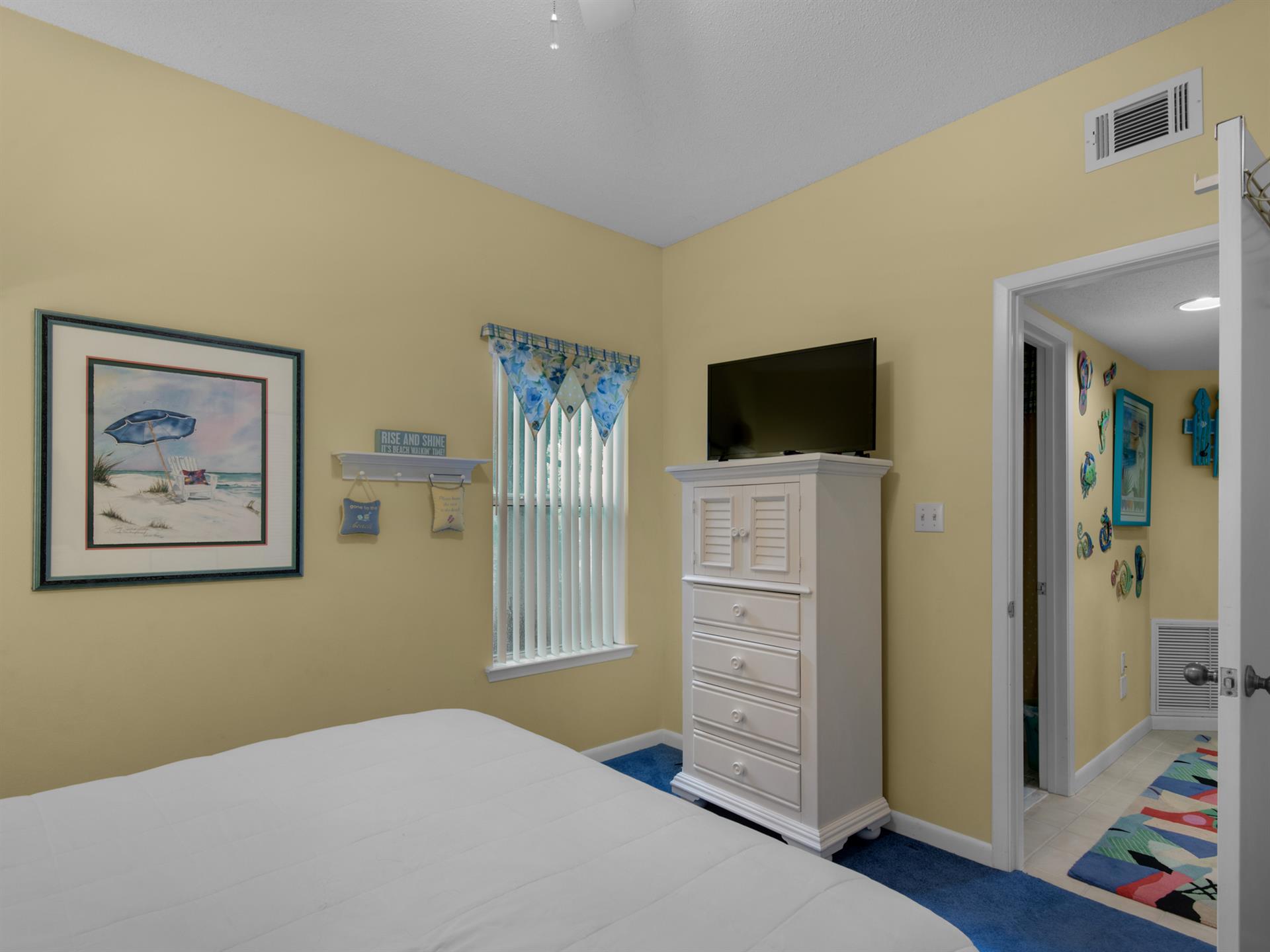 Flat Screen T.V in Guest Bedroom