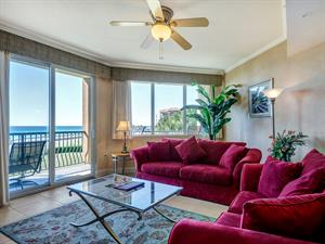 Living Room with Beautiful Gulf Views