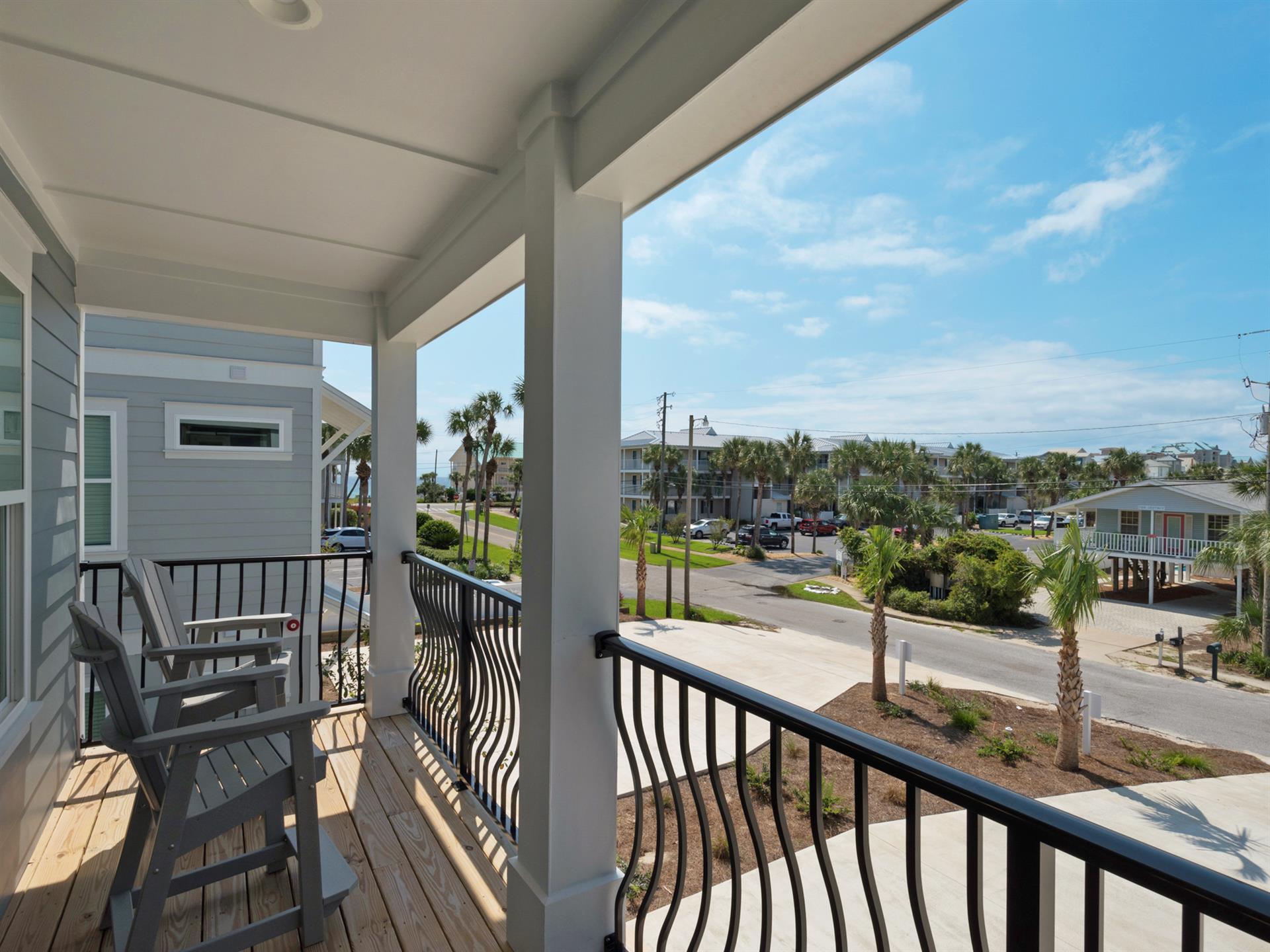2nd Floor Balcony with Slight View of the Gulf