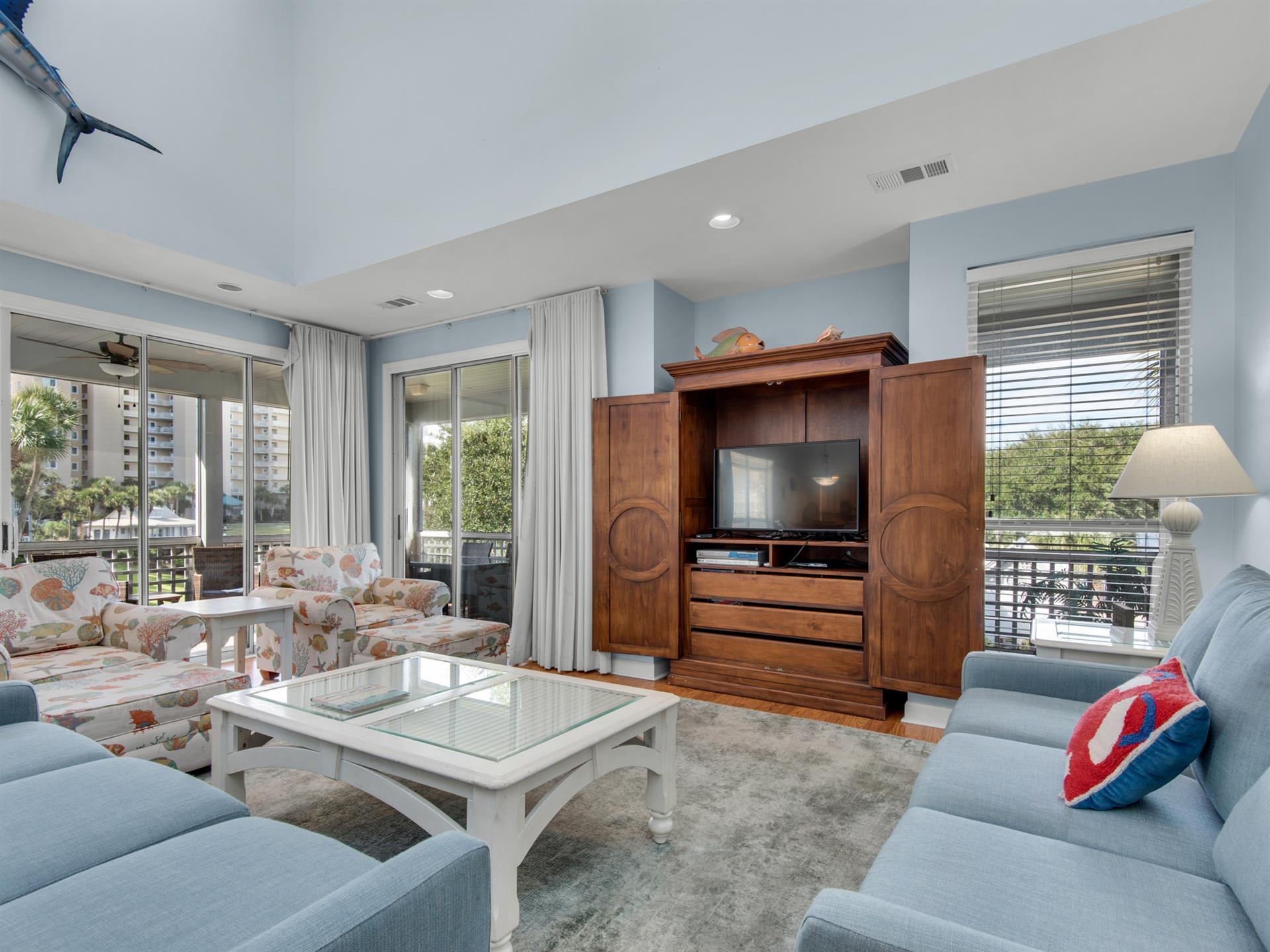 Flat Screen TV in Living Room