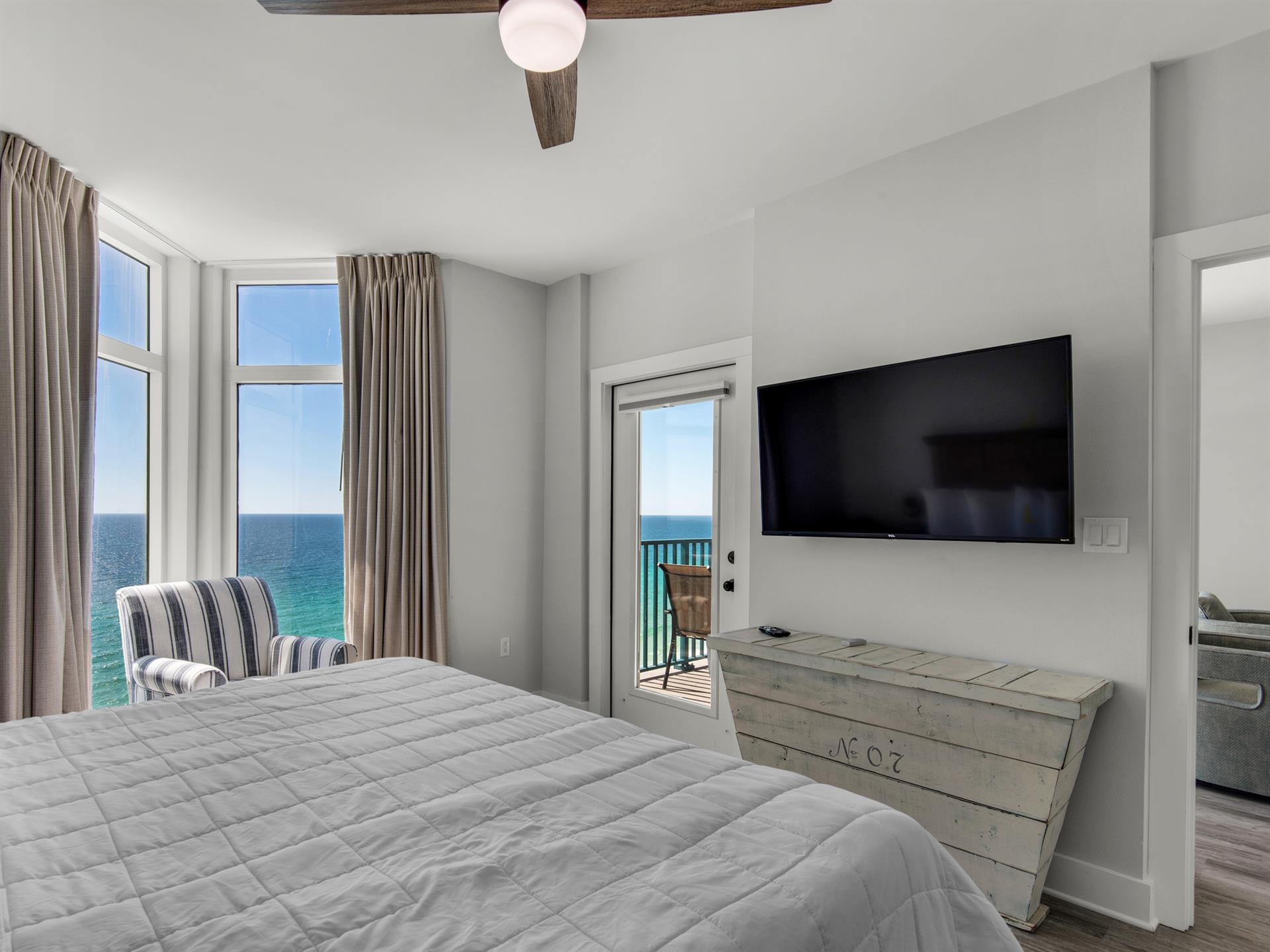 Master Bedroom with Gorgeous View of the Gulf